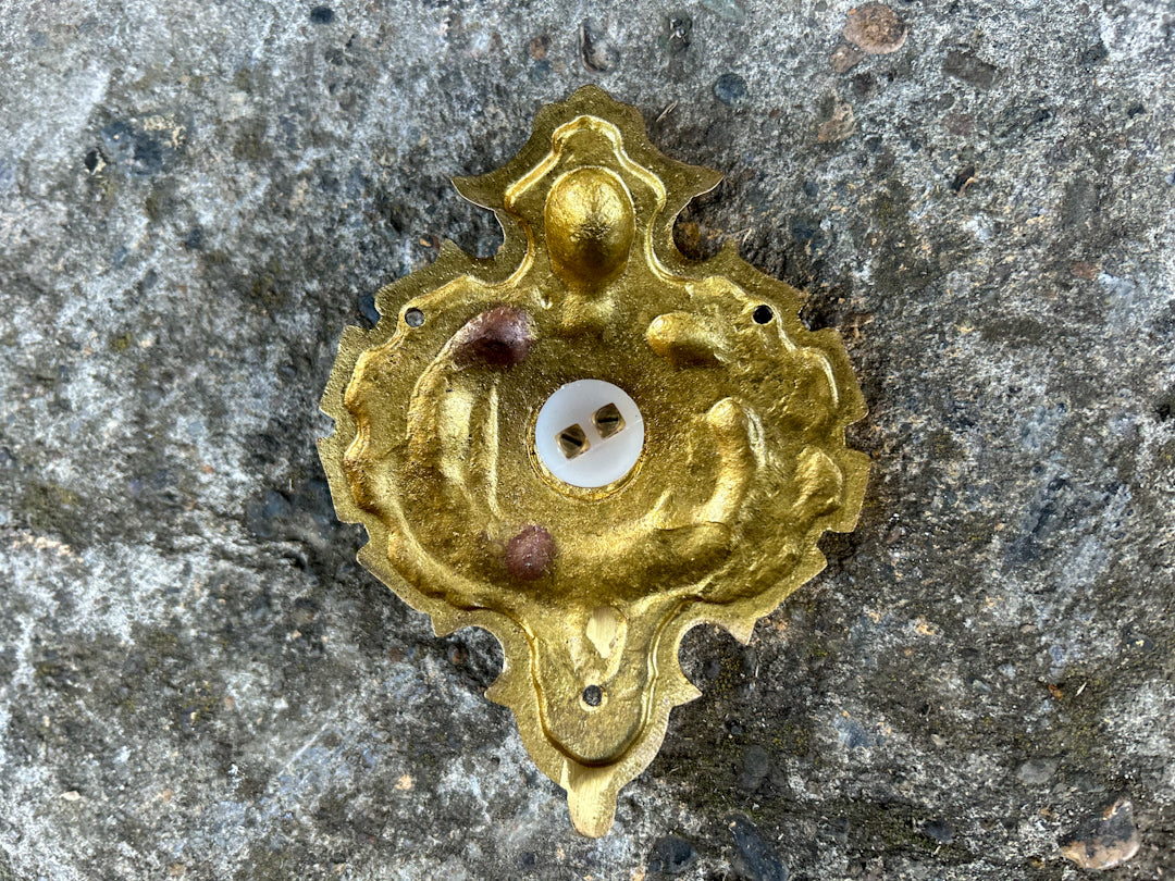 Victorian Brass Cherub Doorbell