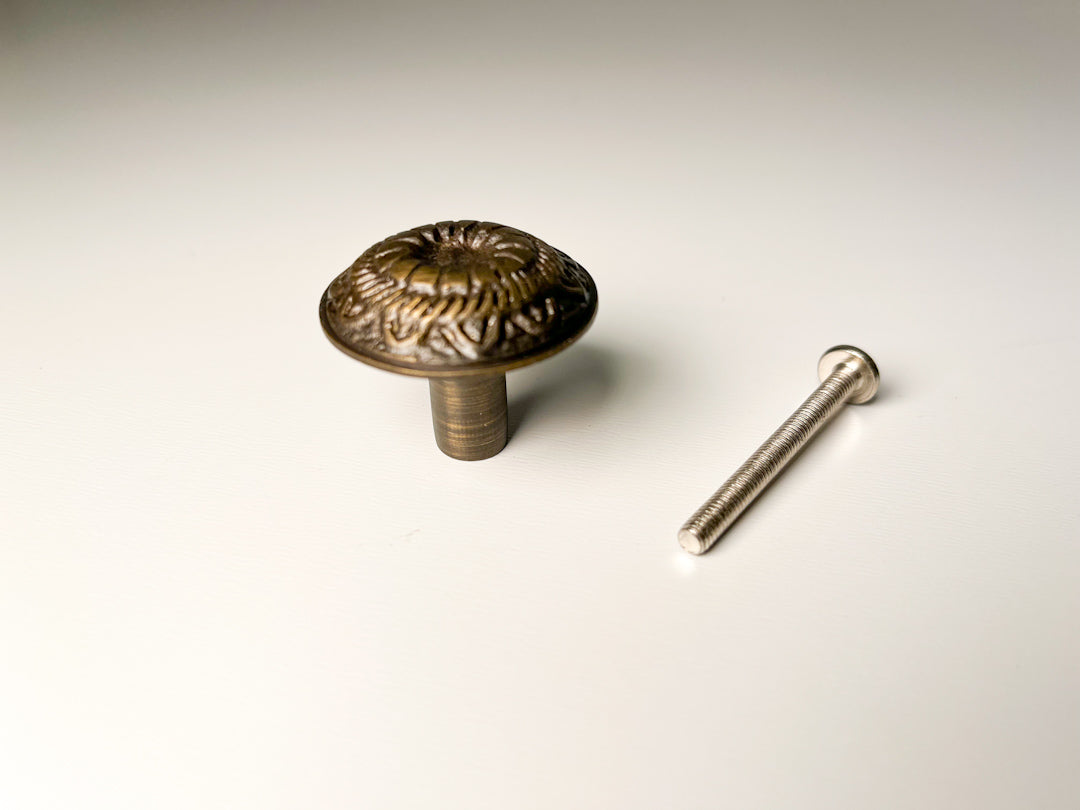 Solon Cast-Iron Cabinet Knob - 1 5/16" Diameter