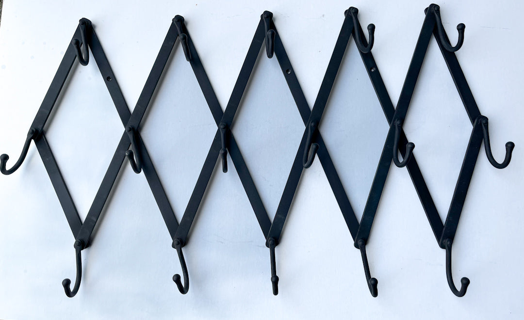 Iron Accordion Hook Rack - Rejuvenation