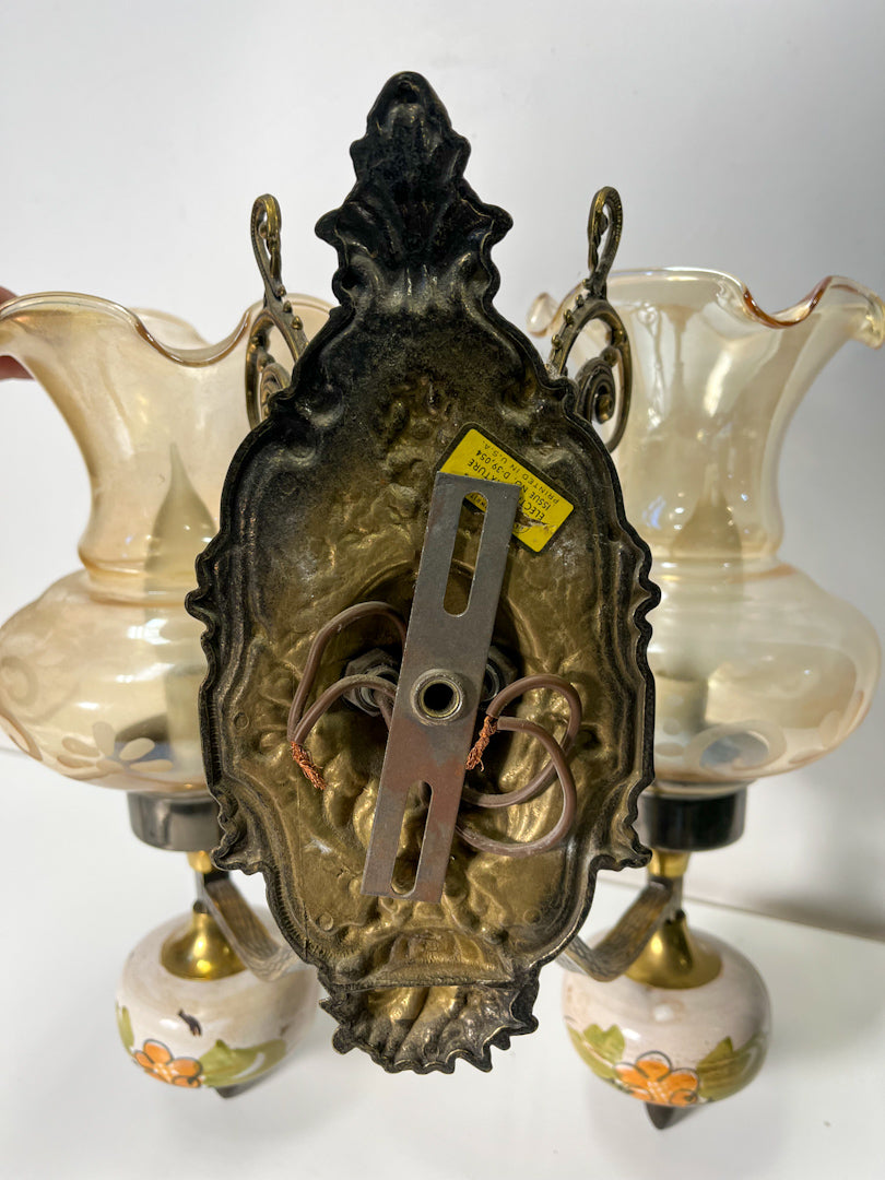French Style Antique Double Sconce