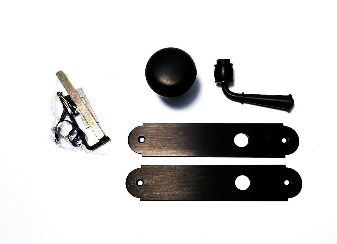 Buckingham Screen Door Mortise Lock Set With 1 1/2" Backset Dummy Set