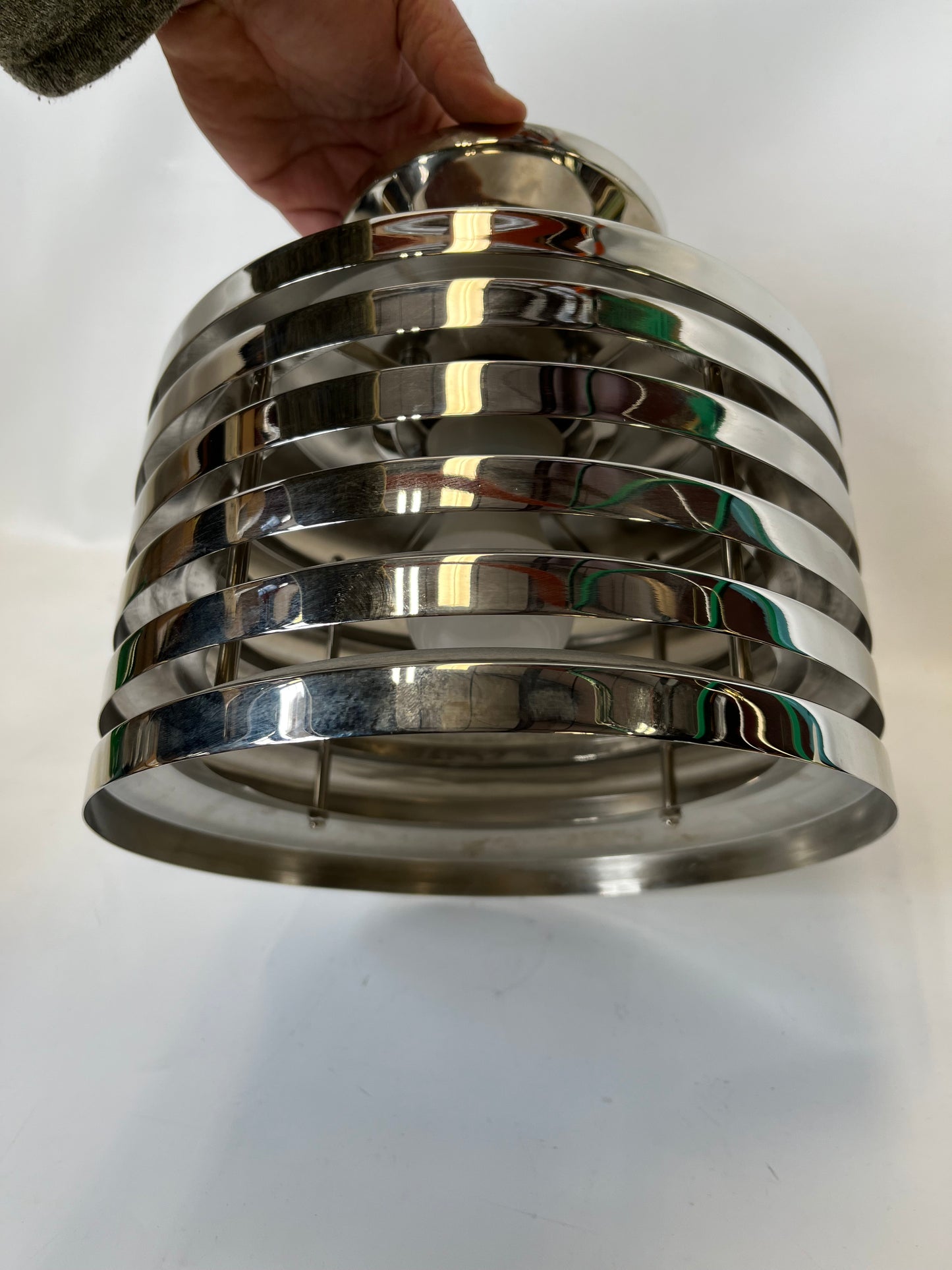 Macadam 9-1/2" Semi-Flush Mount - Rejuvenation - Chrome