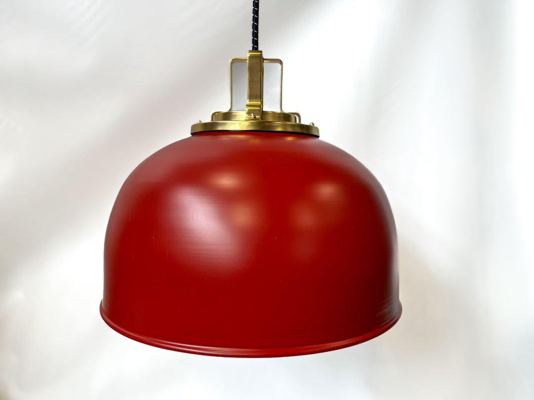 Butte 18" Drum Pendant, Aged Brass Fitter - Rejuvenation