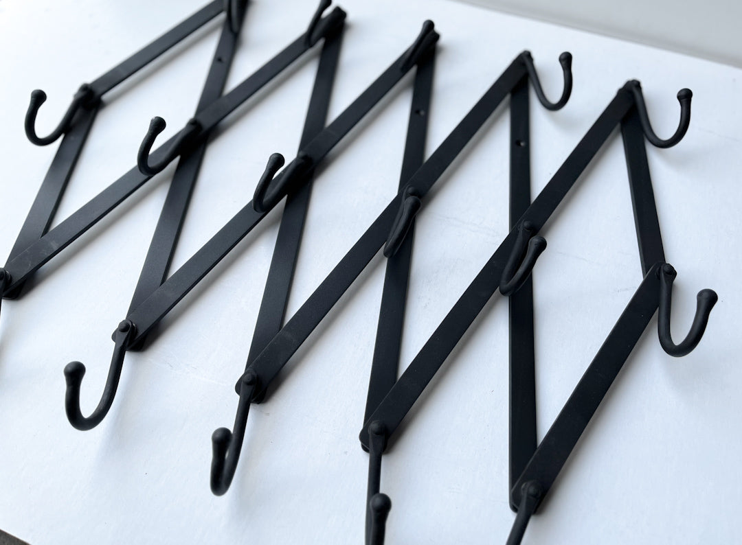 Iron Accordion Hook Rack - Rejuvenation