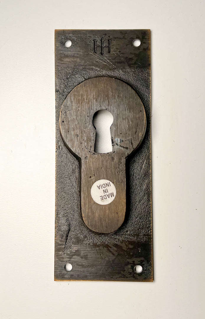 Victorian Windsor Pattern Pocket Door Handle With Keyhole