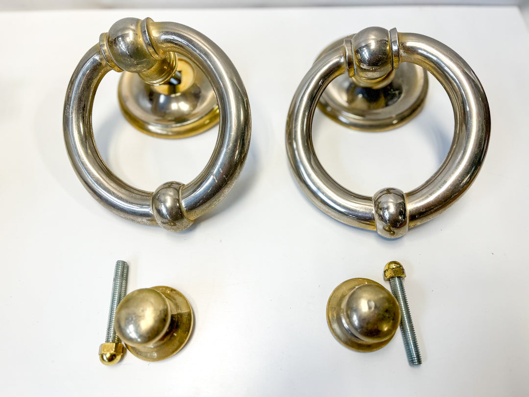 Heavy Vintage Brass Door Knockers