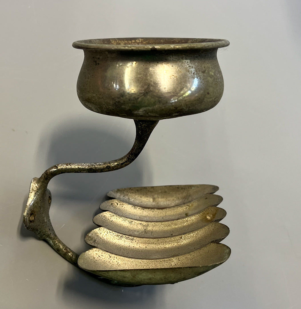 Antique Wall Mount Cup+Soap Holder