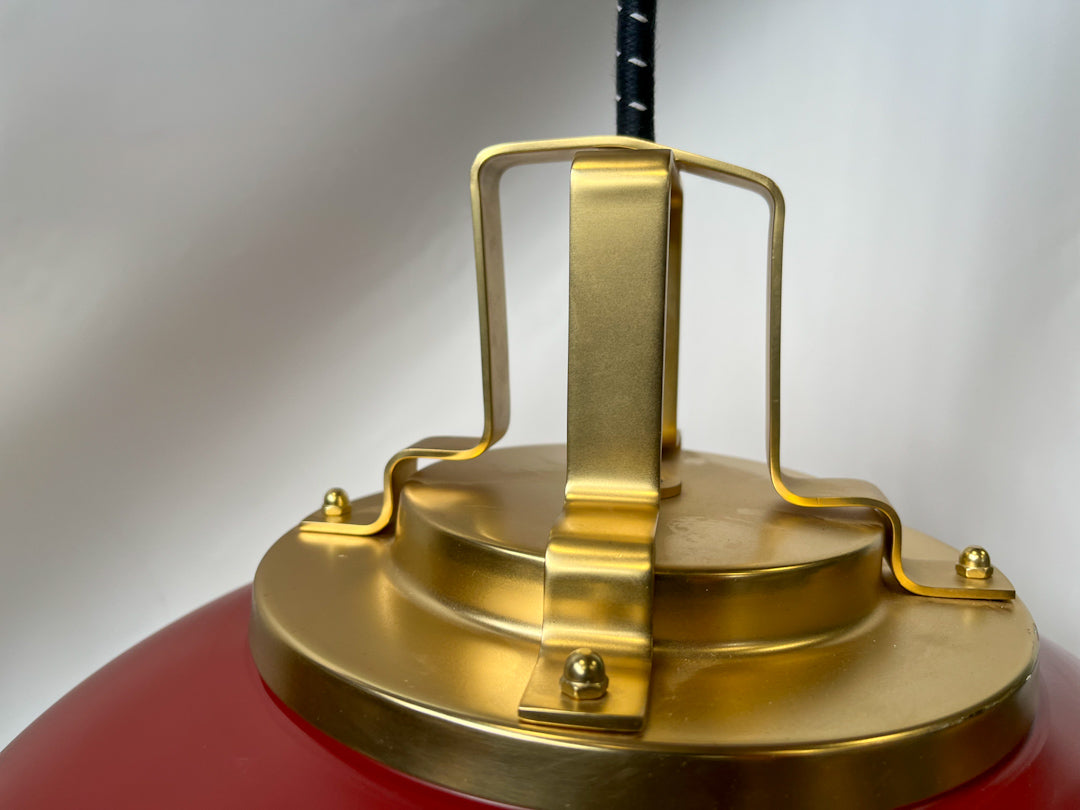 Butte 18" Drum Pendant, Aged Brass Fitter - Rejuvenation
