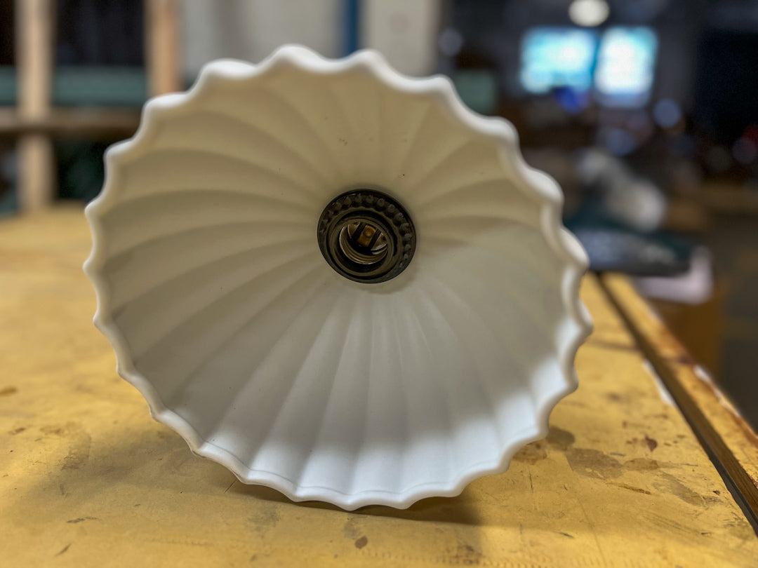 Rigdon Sconce Matte Black with Fluted Ceramic Shade