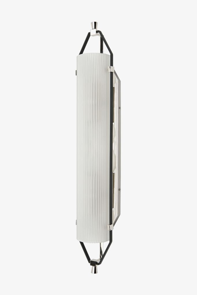 Addair Wall Mounted Double Sconce with Glass Shade