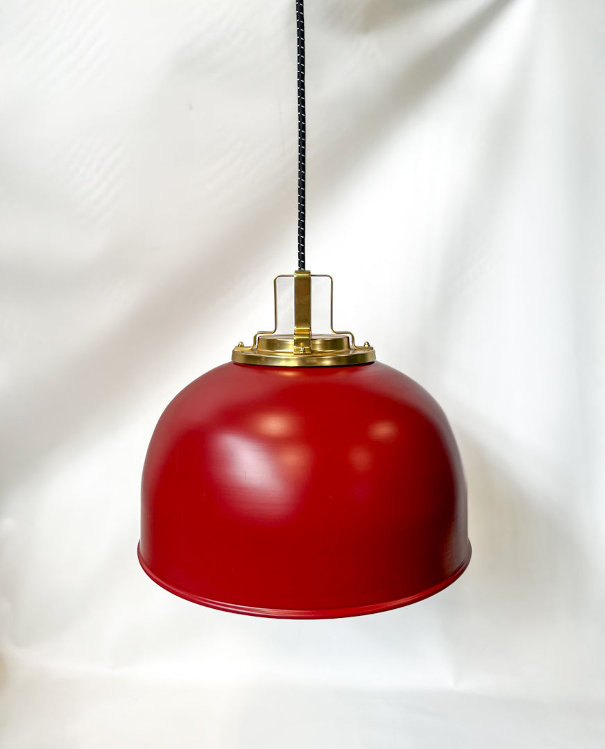 Butte 18" Drum Pendant, Aged Brass Fitter - Rejuvenation