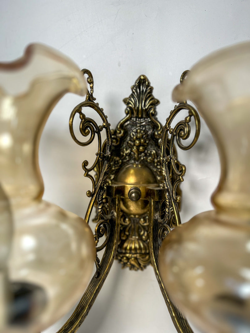 French Style Antique Double Sconce