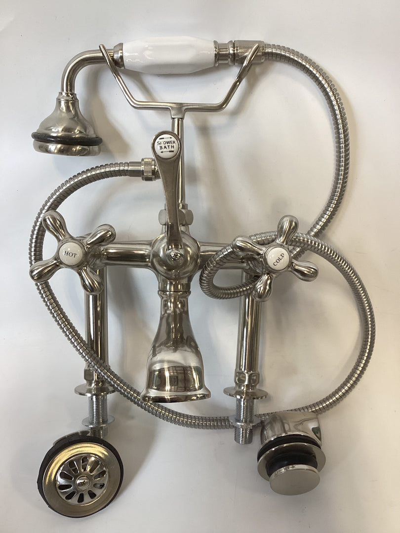 Deck-Mount Tub Filler With Handshower - Rejuvenation