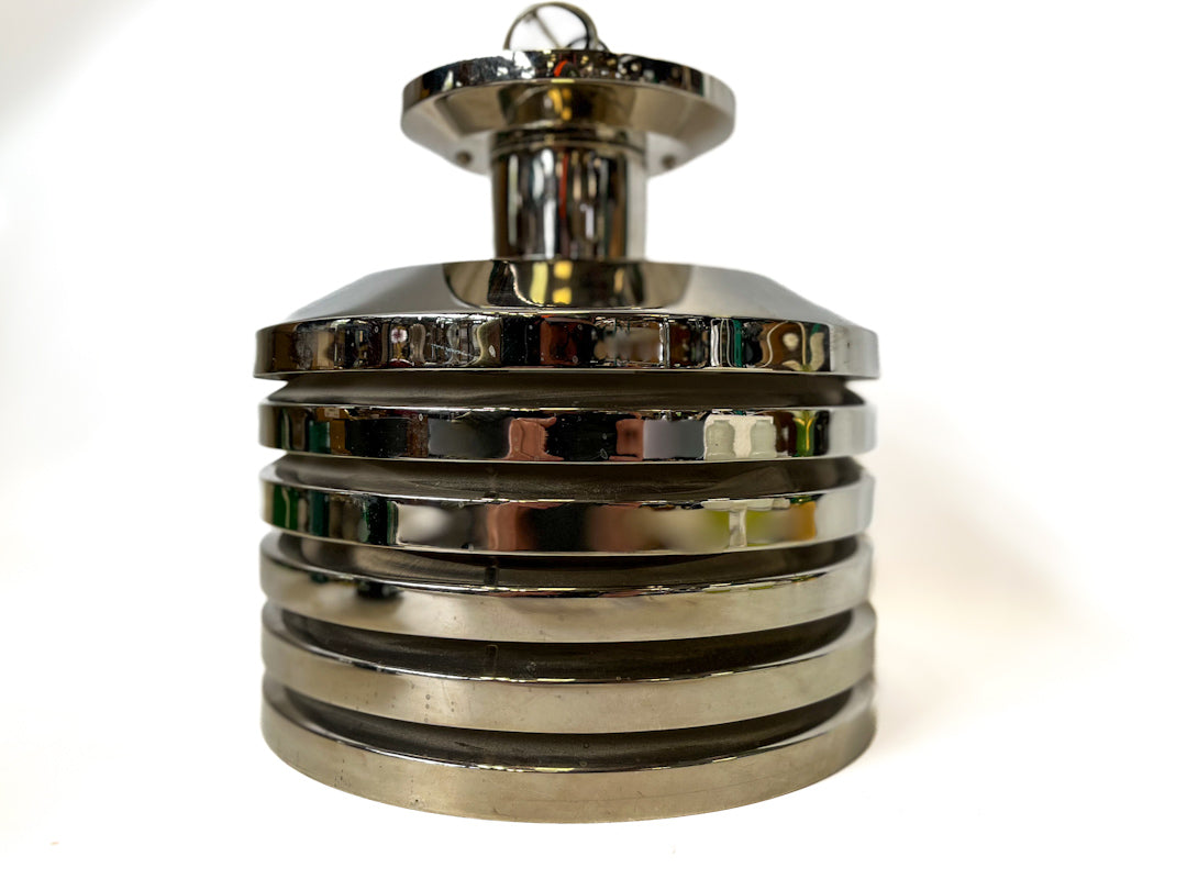 Macadam 9-1/2" Semi-Flush Mount - Rejuvenation - Chrome