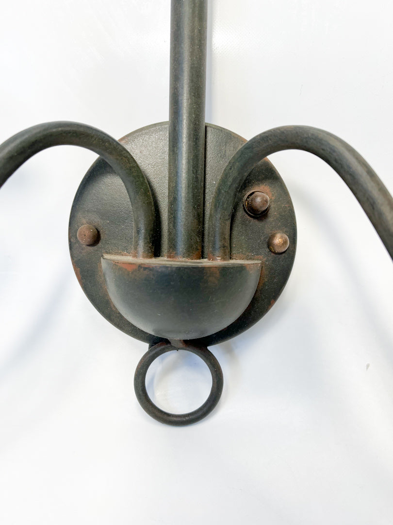 Wrought Iron Double wall Sconce