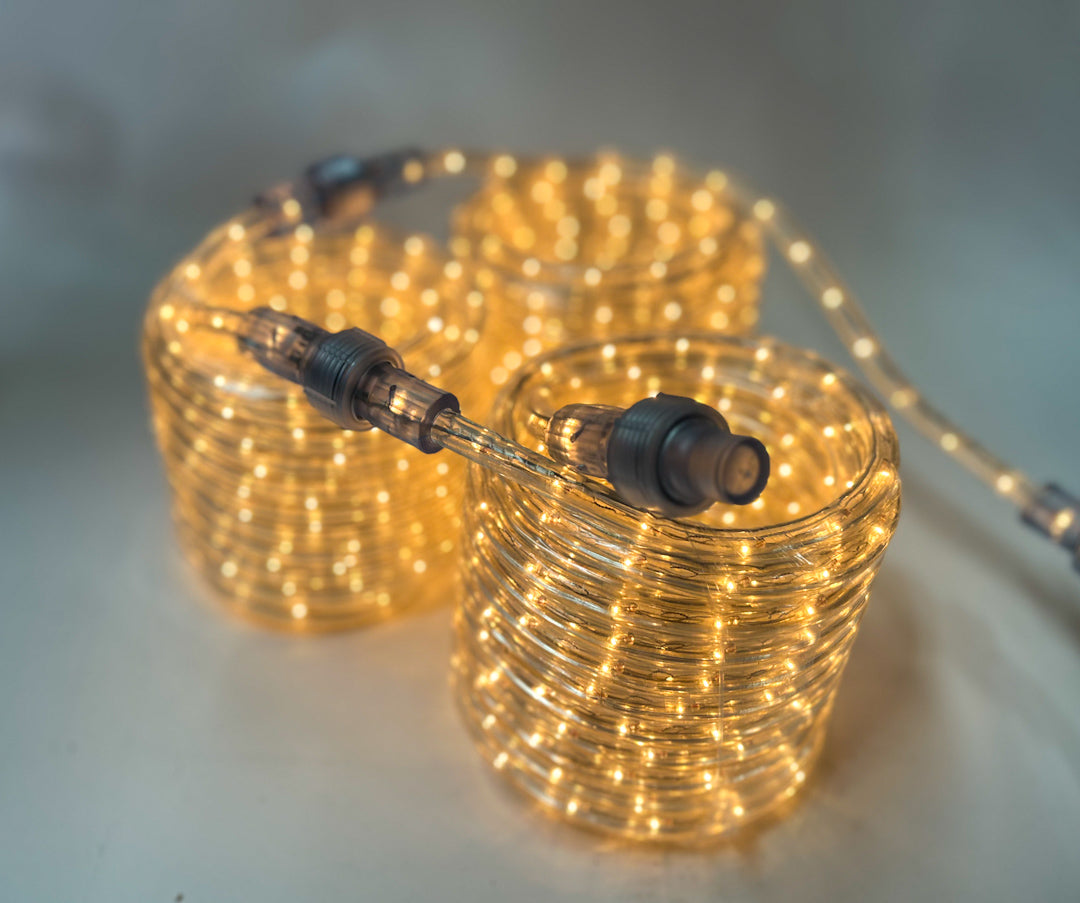Utilitech 3, 24-foot Extra Bright Rope Light -Linkable for Parties/Balconies/Patios 72ft Total