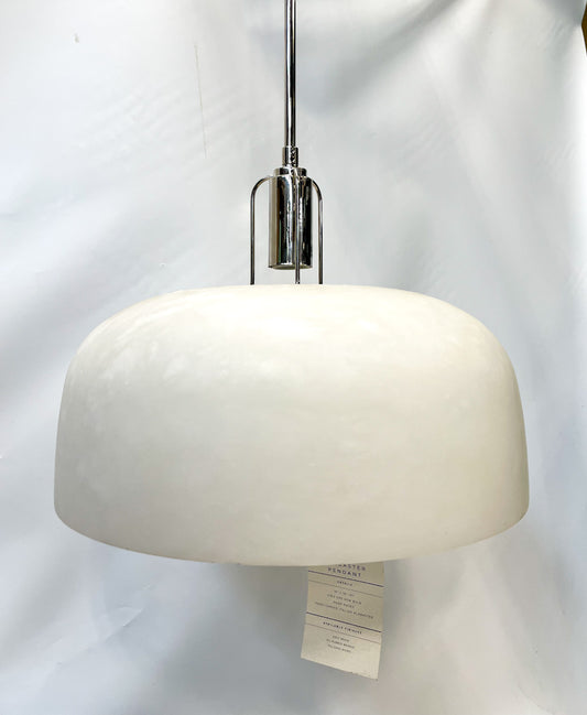 Dekum 32" Pendant, Alabaster Shade - Rejuvenation