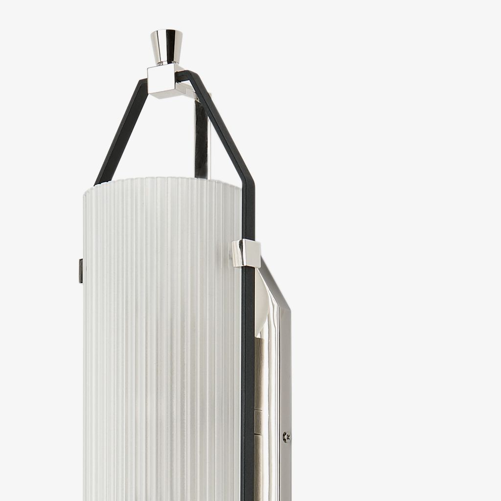 Addair Wall Mounted Double Sconce with Glass Shade