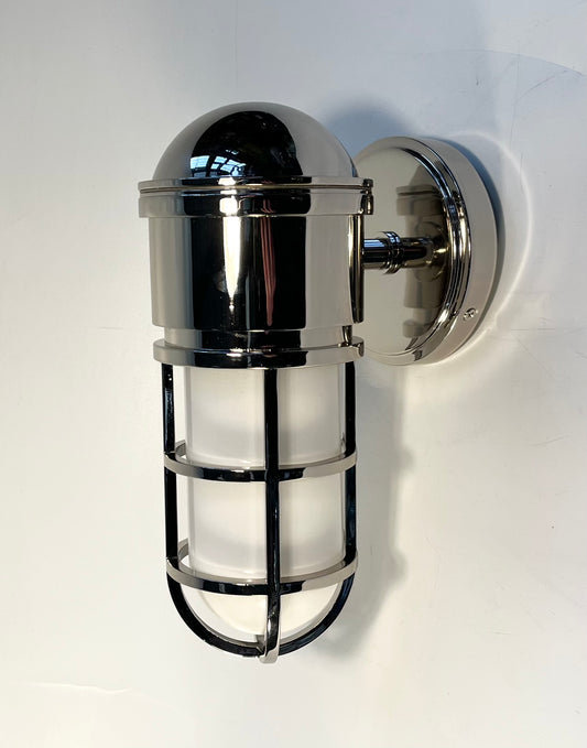 Restoration Hardware Maritime Caged Sconces In Chrome