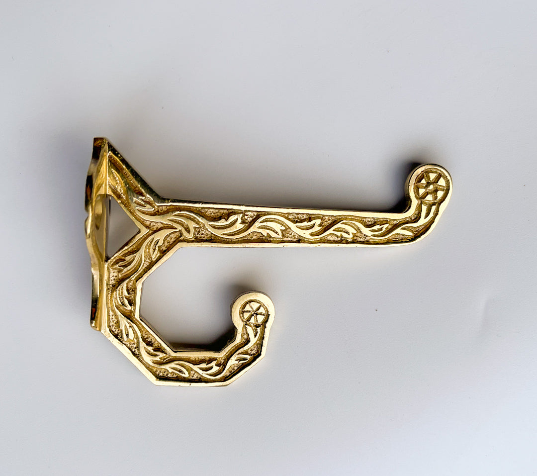 Hartford Solid-Brass Double Hook