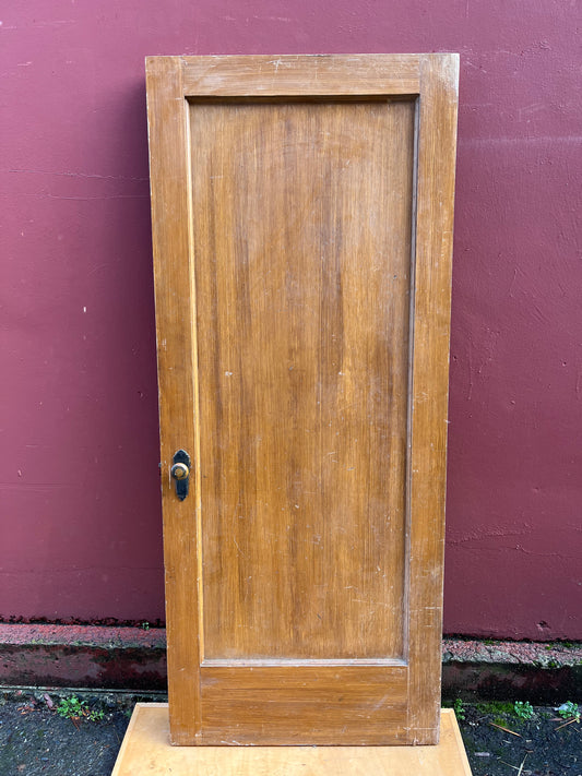 Vintage Single Panel Wood Door - 33’’ x 79-1/4’’