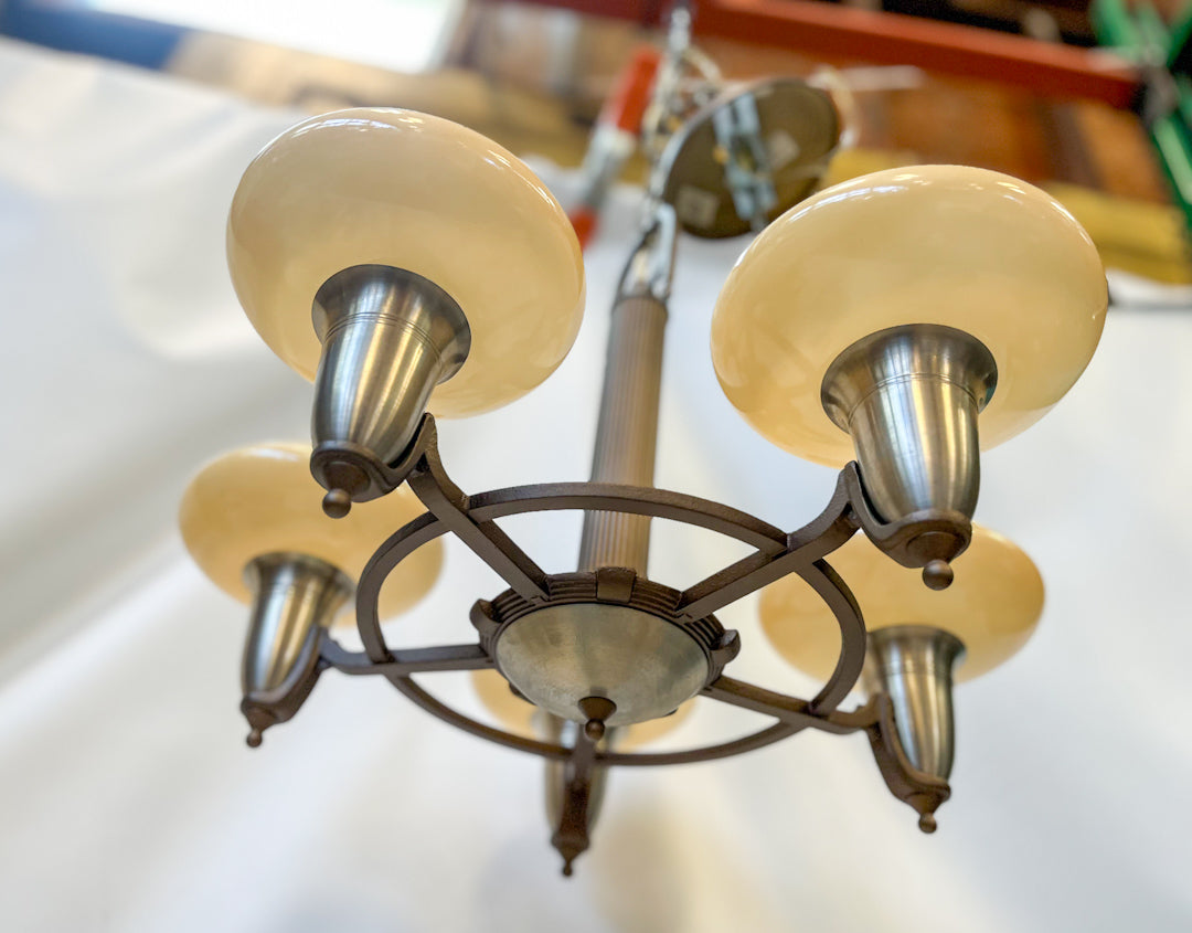 1930’s Style Rejuvenation 5 Arm Light