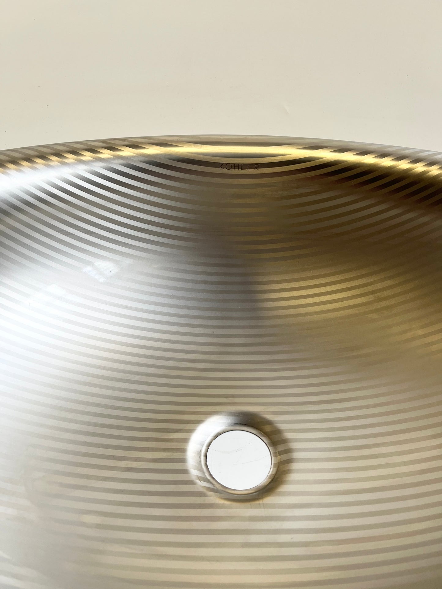 Round Kohler Drop-in Sink with Stripes