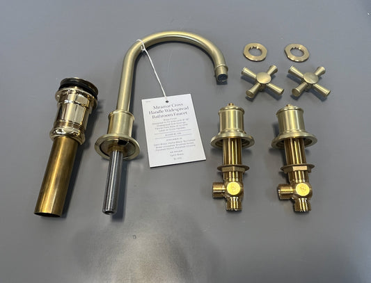 Miramar Widespread Bathroom Faucet - Satin Brass