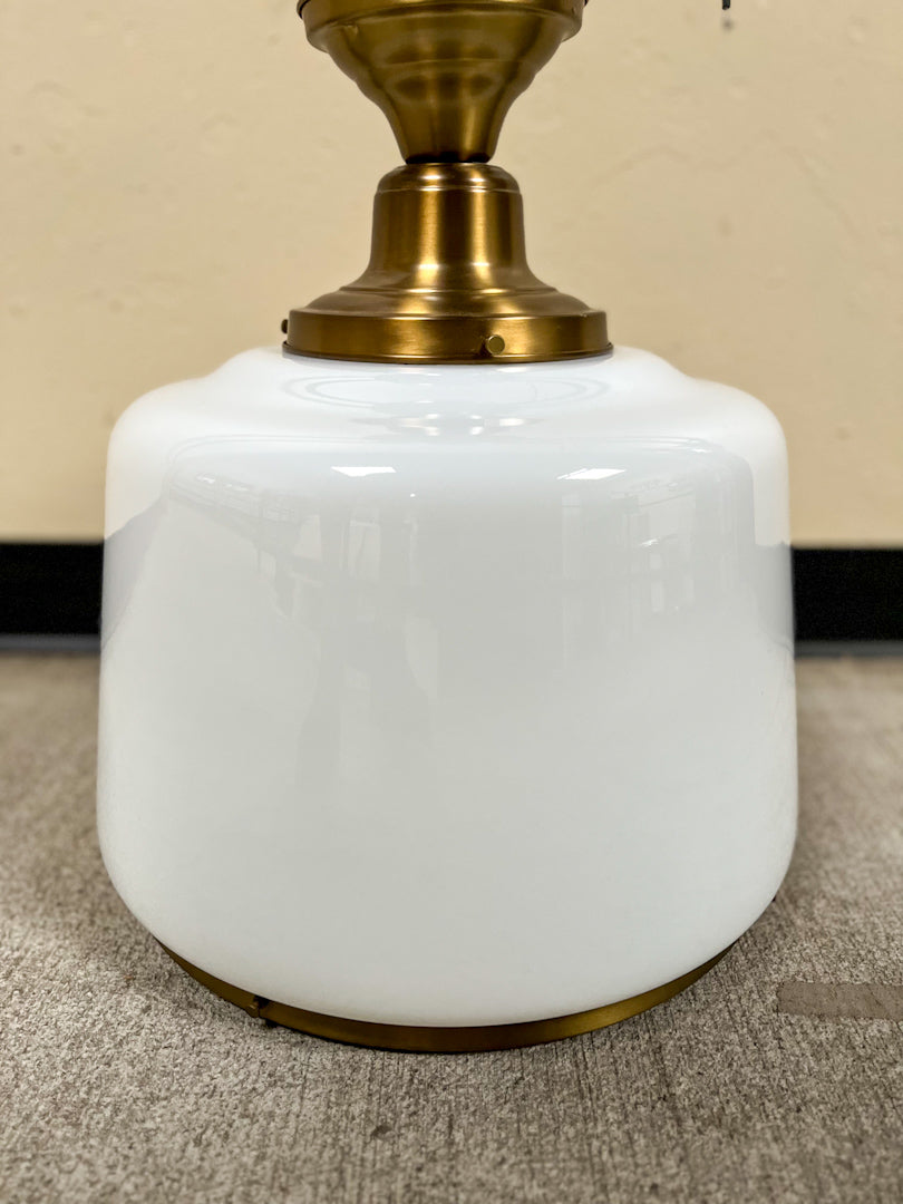 Rose City 6" Fitter Semi-Flush Mount w/ Opal Drum Shade