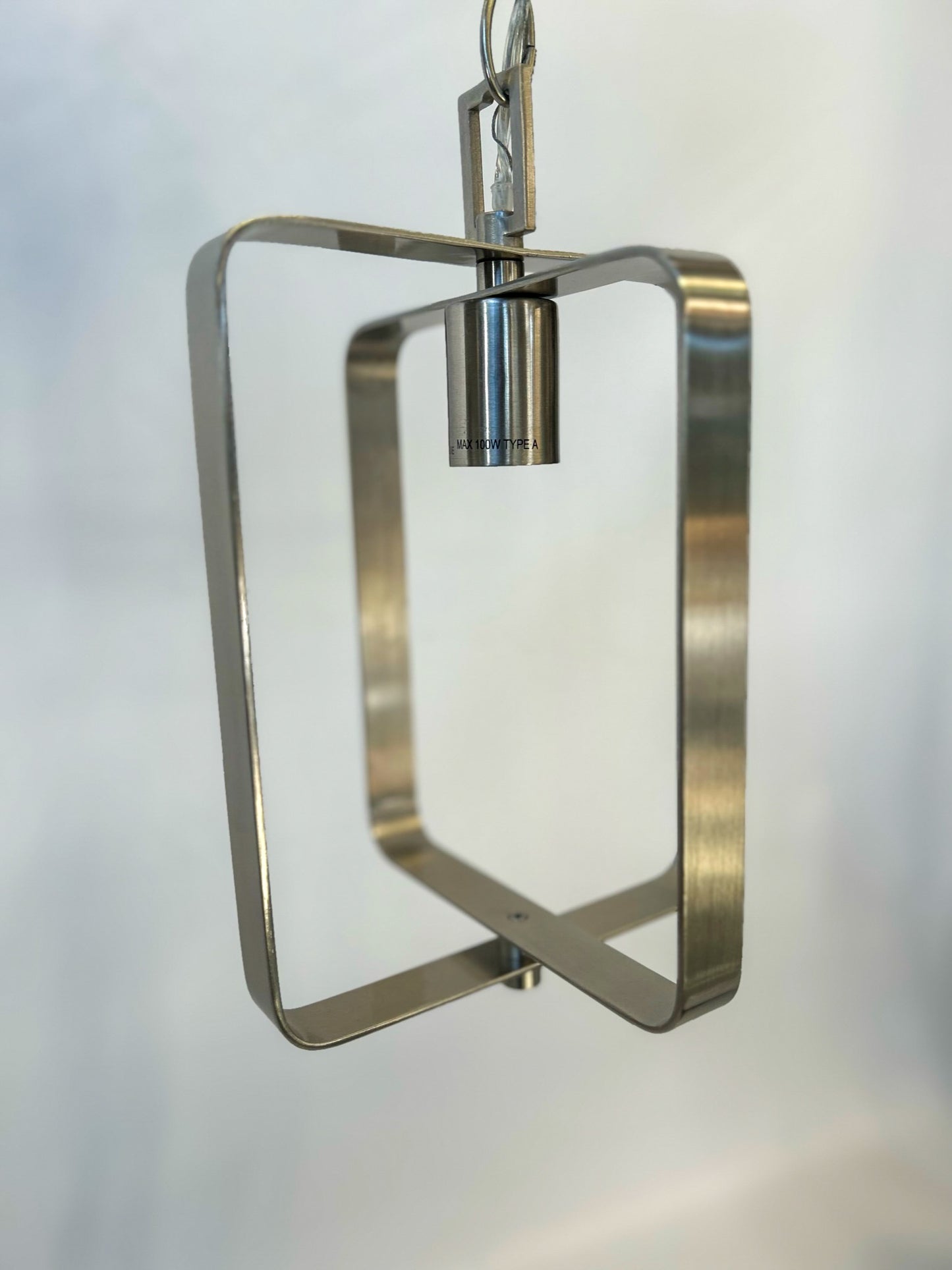 Progress Lighting McColl Brushed Nickel Transitional Square Mini Hanging Pendant Light