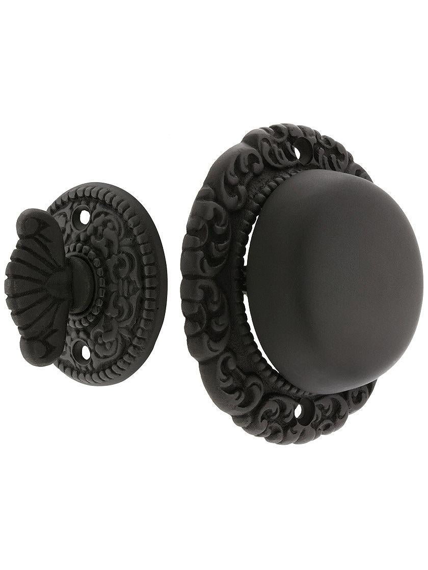 Small Scroll Design Twist Door Bell in Oil Rubbed Bronze